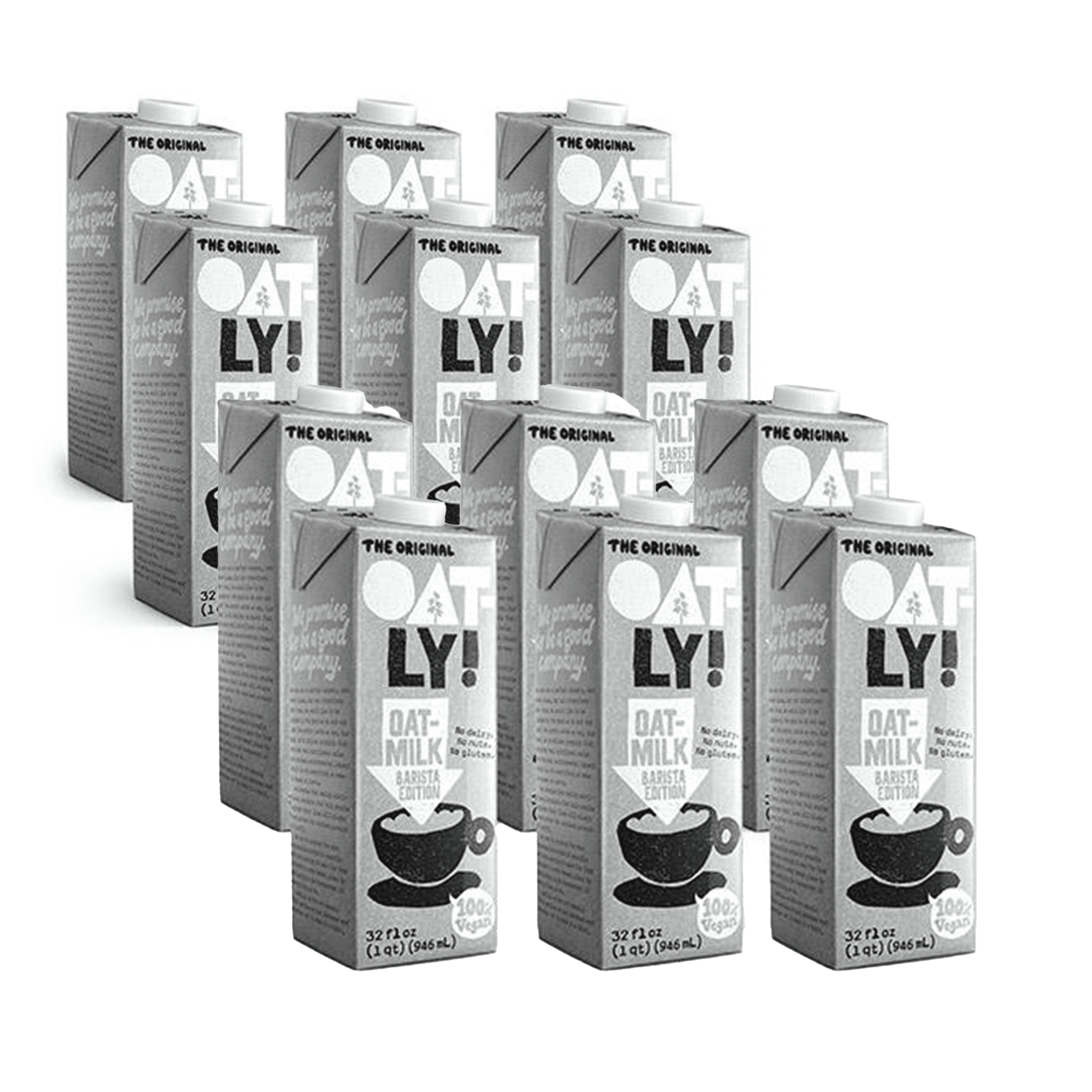 oatly oat milk barista edition, 12 carton pack