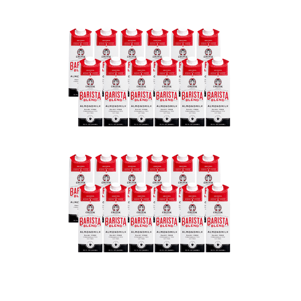 califia almond milk barista blend, 4 cases of 6, 320z cartons, 24 cartons total