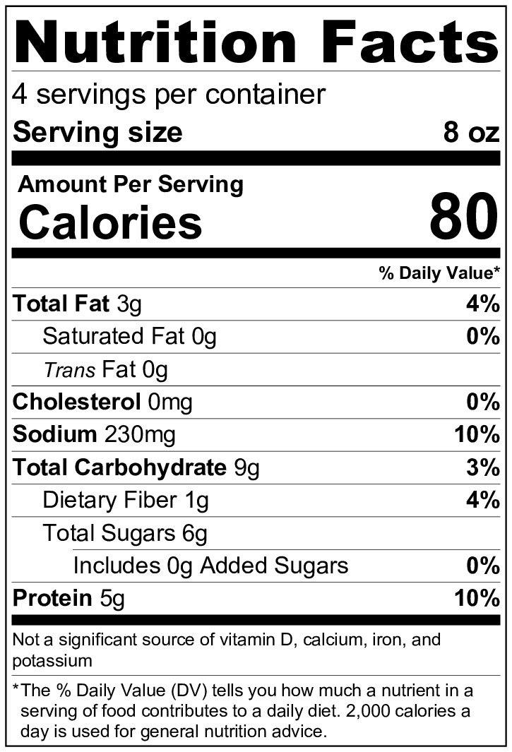 Pacific Foods Vanilla Soy Nutrition