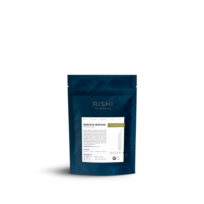 rishi organic barista matcha bag