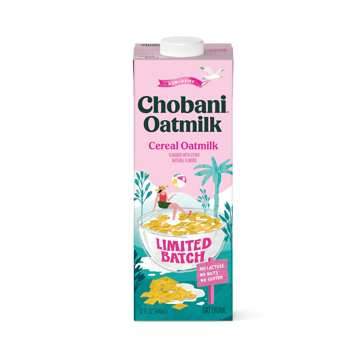 Chobani Cereal Oat Milk - 4 Cases of 6, 32oz Cartons (24 Cartons)