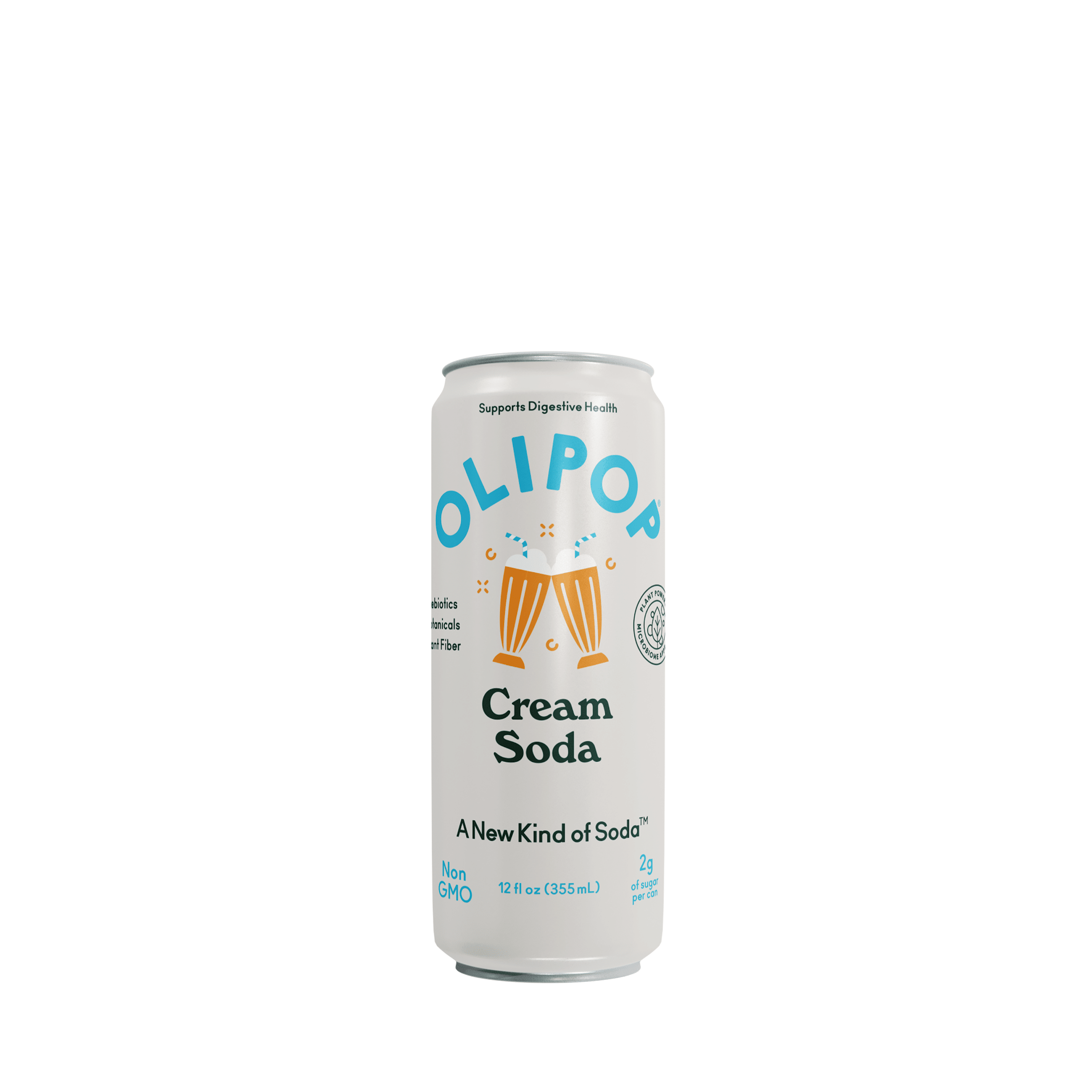 Olipop Prebiotic Soda - Cream Soda 12 fl oz (Shelf Stable Sleek