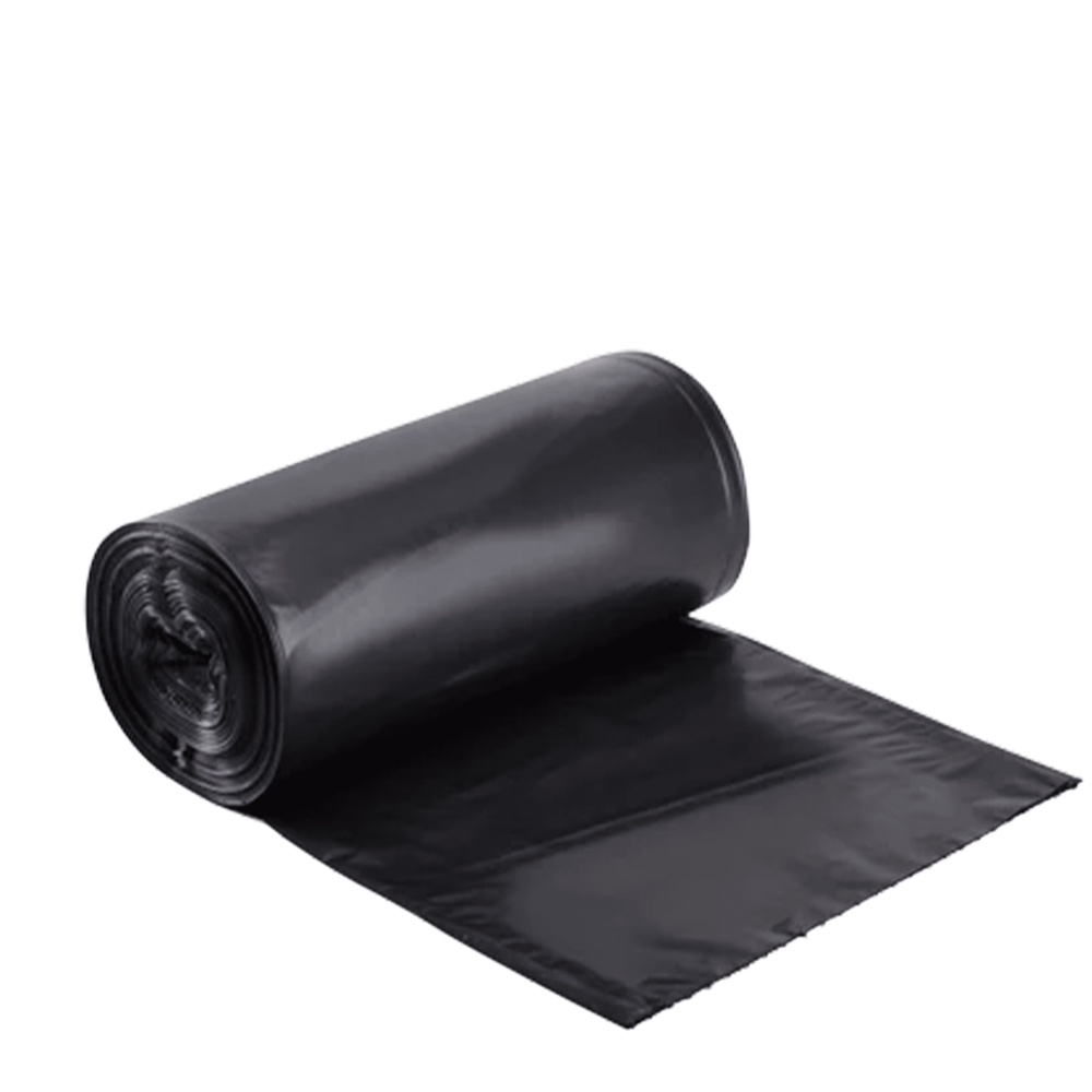 Karat Black Low Density 55-60 Gallon Trash Can Liner, 38