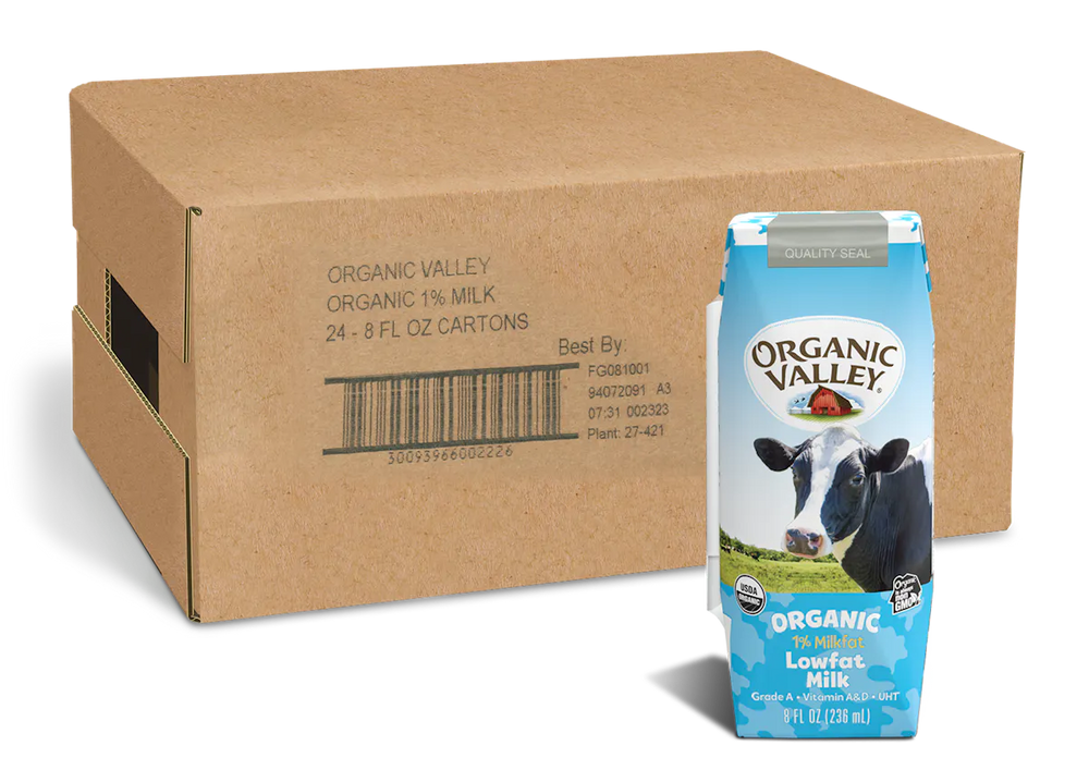 
                  
                    Organic Valley - 1% Low Fat Single Serve Milk 8oz Carton
                  
                
