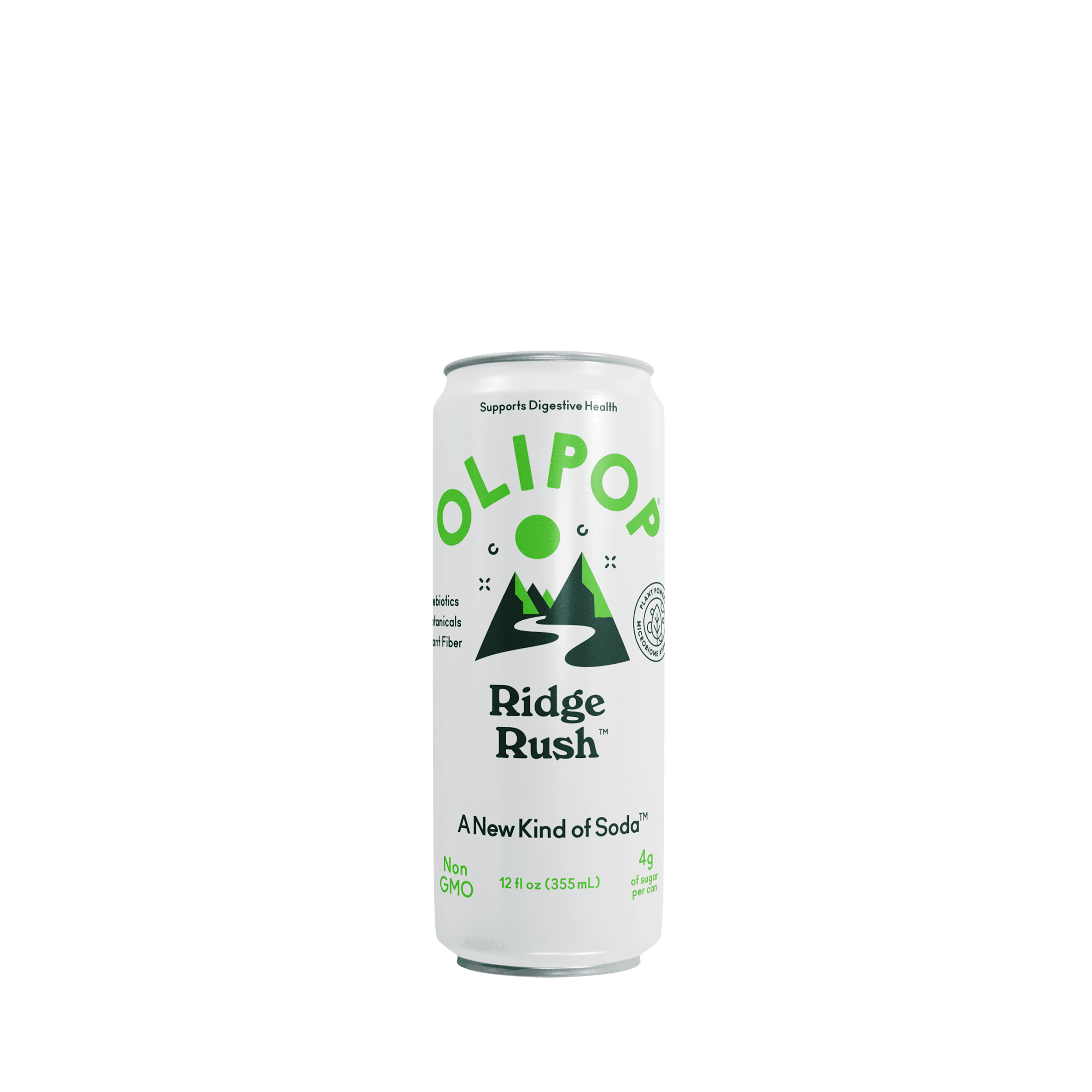 Olipop Prebiotic Soda - Ridge Rush 12 fl oz (Shelf Stable Sleek