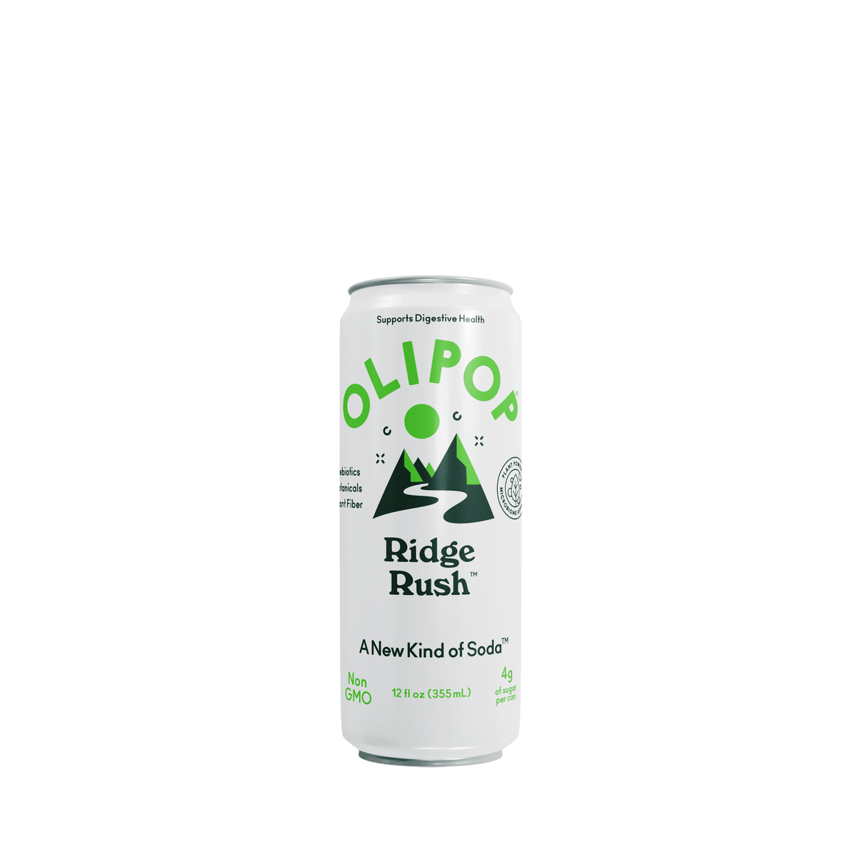 Olipop Prebiotic Soda - Ridge Rush 12 fl oz (Shelf Stable Sleek Cans ...