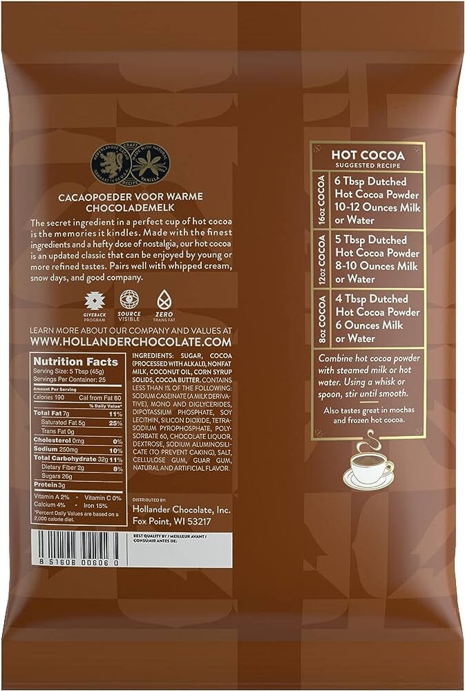 
                  
                    Hollander Chocolate - Premium Hot Cocoa
                  
                