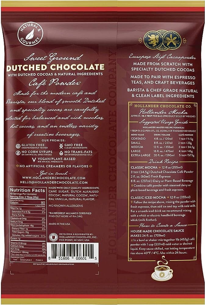 
                  
                    Hollander Chocolate - Sweet Ground Chocolate Powder
                  
                