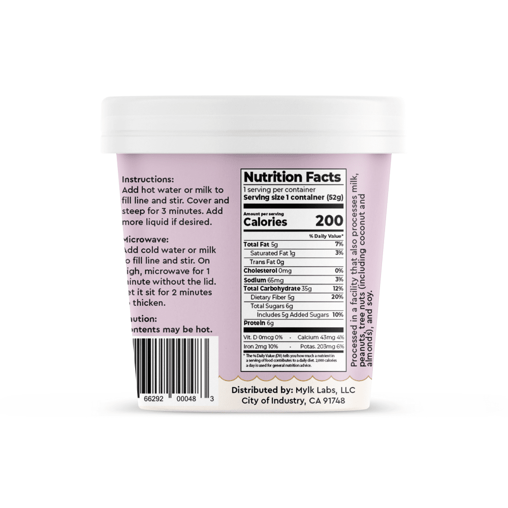 
                  
                    Mylk Labs Blueberry Maple Oatmeal Cup
                  
                