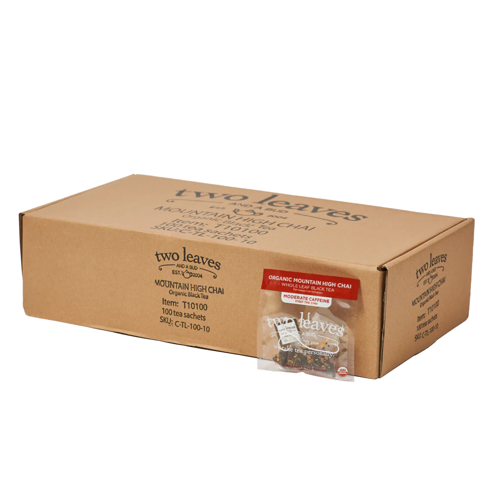 専用出品　チャイ茶葉計４つ＆チャイビスケット10個＆ビジネスクラスポーチ２個 Two Leaves and a Bud Organic Mountain High Chai – Barista Underground