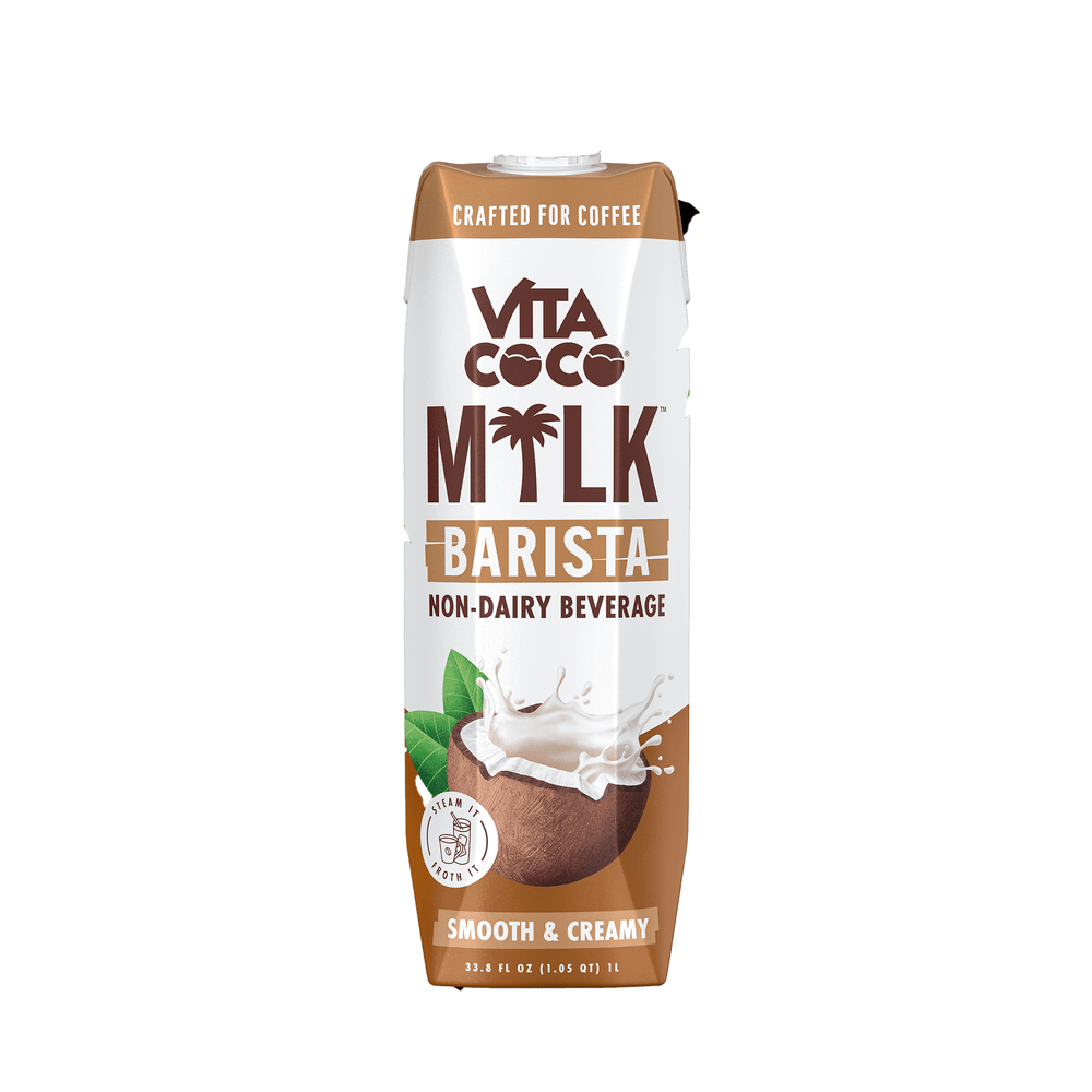 Vita Coco Barista Coconut Milk - 2 Cases of 6, 33.8 oz Cartons (12 Cartons)