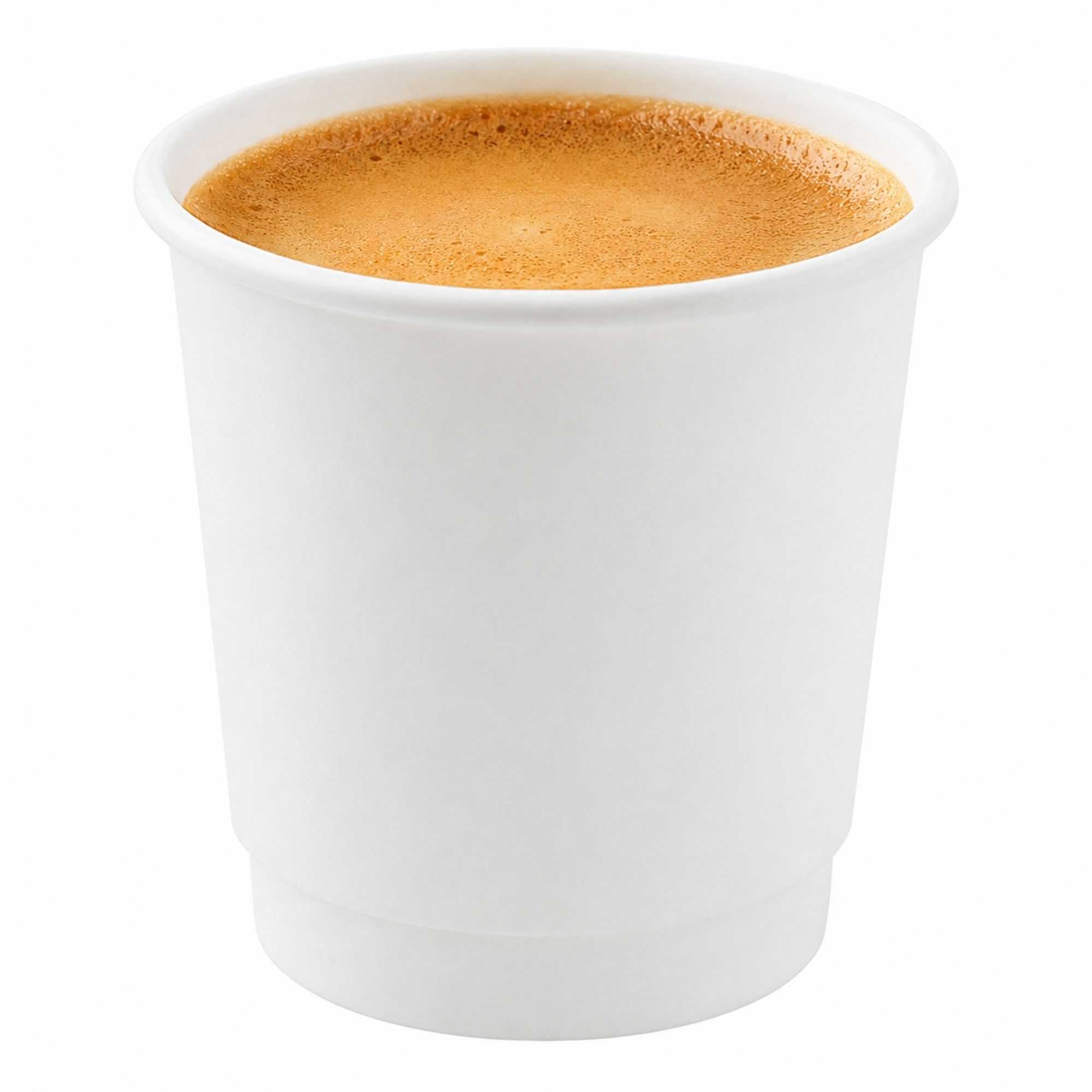 Restpresso 4 oz White Paper Coffee Cup - Double Wall