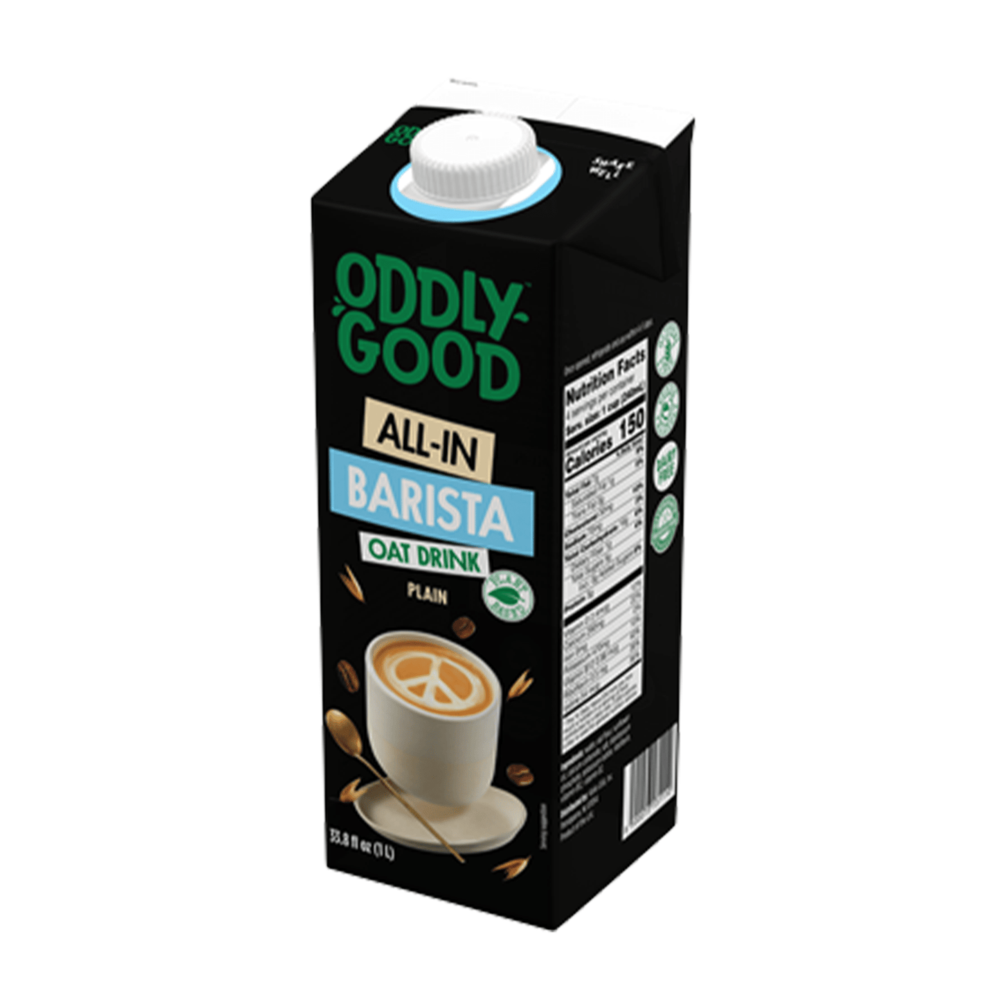 
                  
                    Oddly Good Barista Oat Milk - 2 Cases of 6, 33.8 oz Cartons (12 Cartons)
                  
                