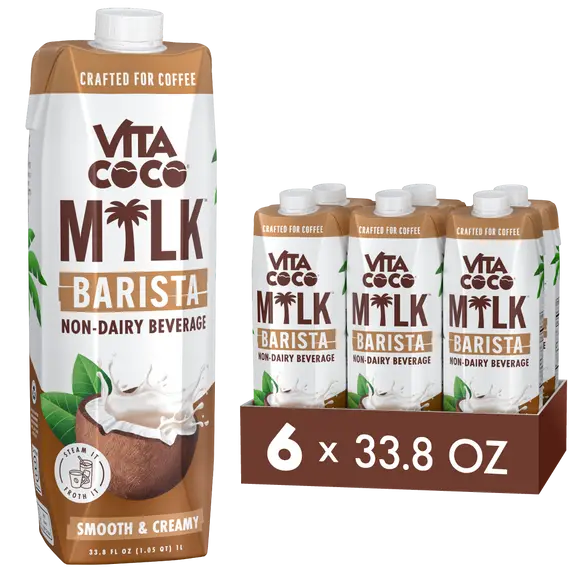 
                  
                    Vita Coco Barista Coconut Milk - 2 Cases of 6, 33.8 oz Cartons (12 Cartons)
                  
                
