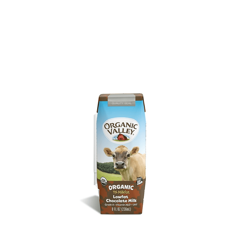 Organic Valley - Aseptic Lowfat Chocolate Single Serve Milk 8oz Carton