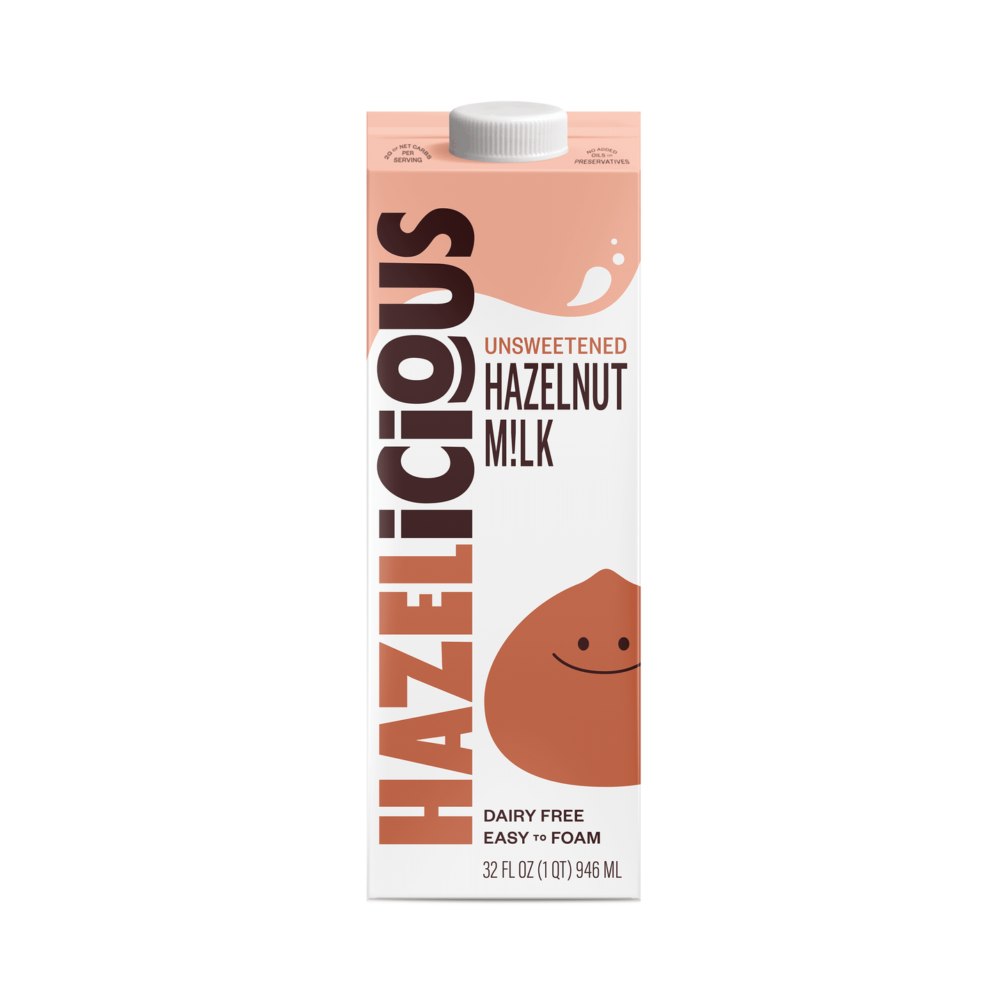 
                  
                    Hazelicious Unsweetened Hazelnut Milk - 4 cases of 6, 32oz cartons (24 cartons)
                  
                