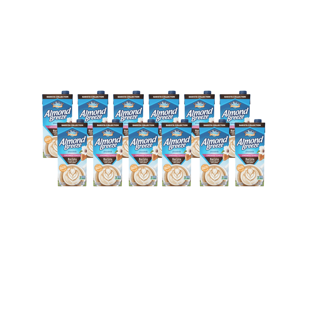 Almond Breeze Barista Blend Unsweetened Almond Milk - 12 cartons