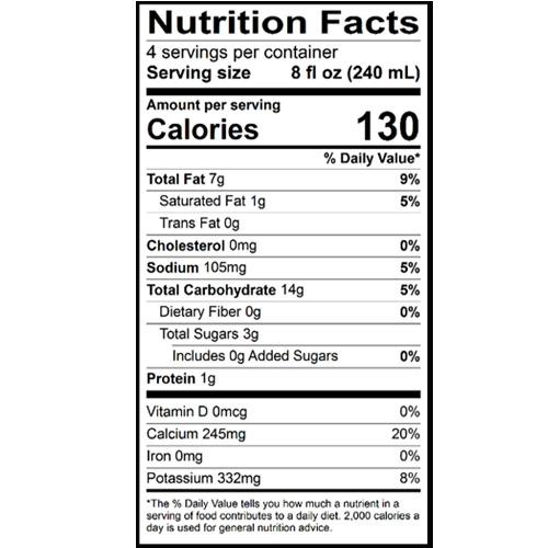 
                  
                    califia oatmilk nutrition information
                  
                