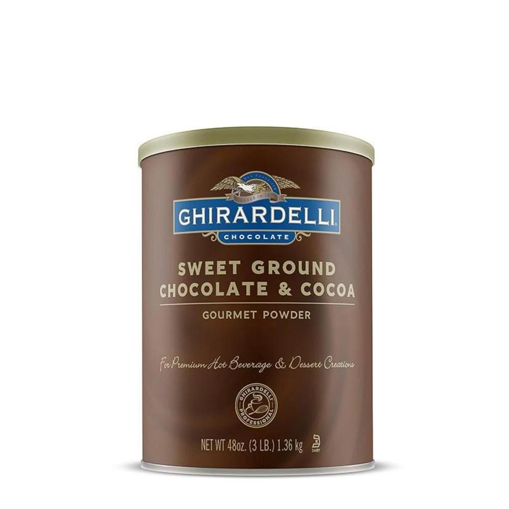 ghirardelli sweet ground chocolate powder, 3lb can