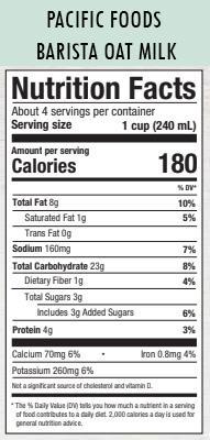 Pacific Foods Barista Series Oat Milk