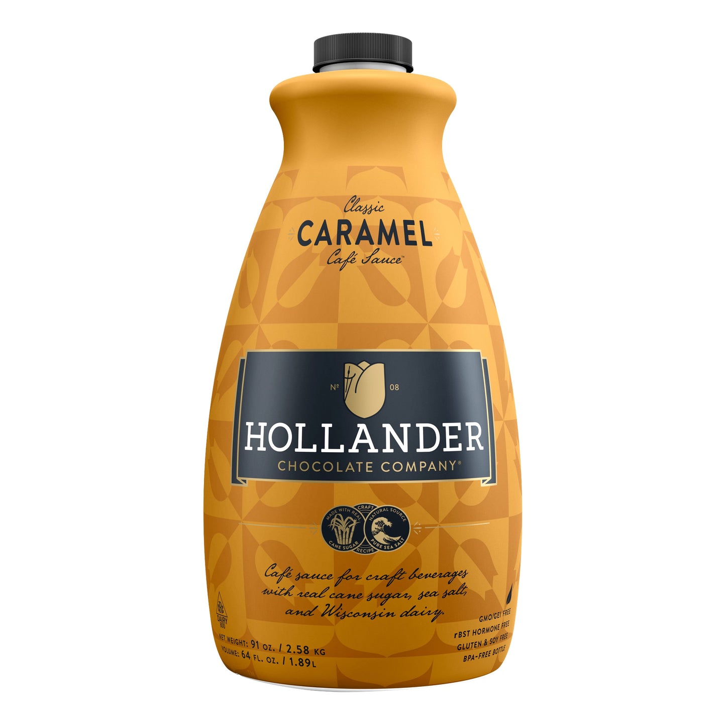 
                  
                    hollander chocolate classic koffiebar caramel sauce bottle, front 
                  
                
