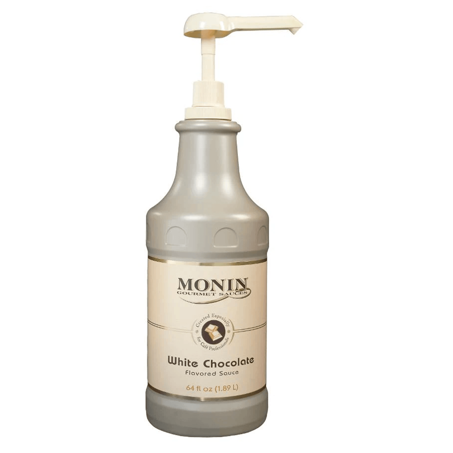 
                  
                    front view of a singel bottle of monin white chocolate sauce
                  
                