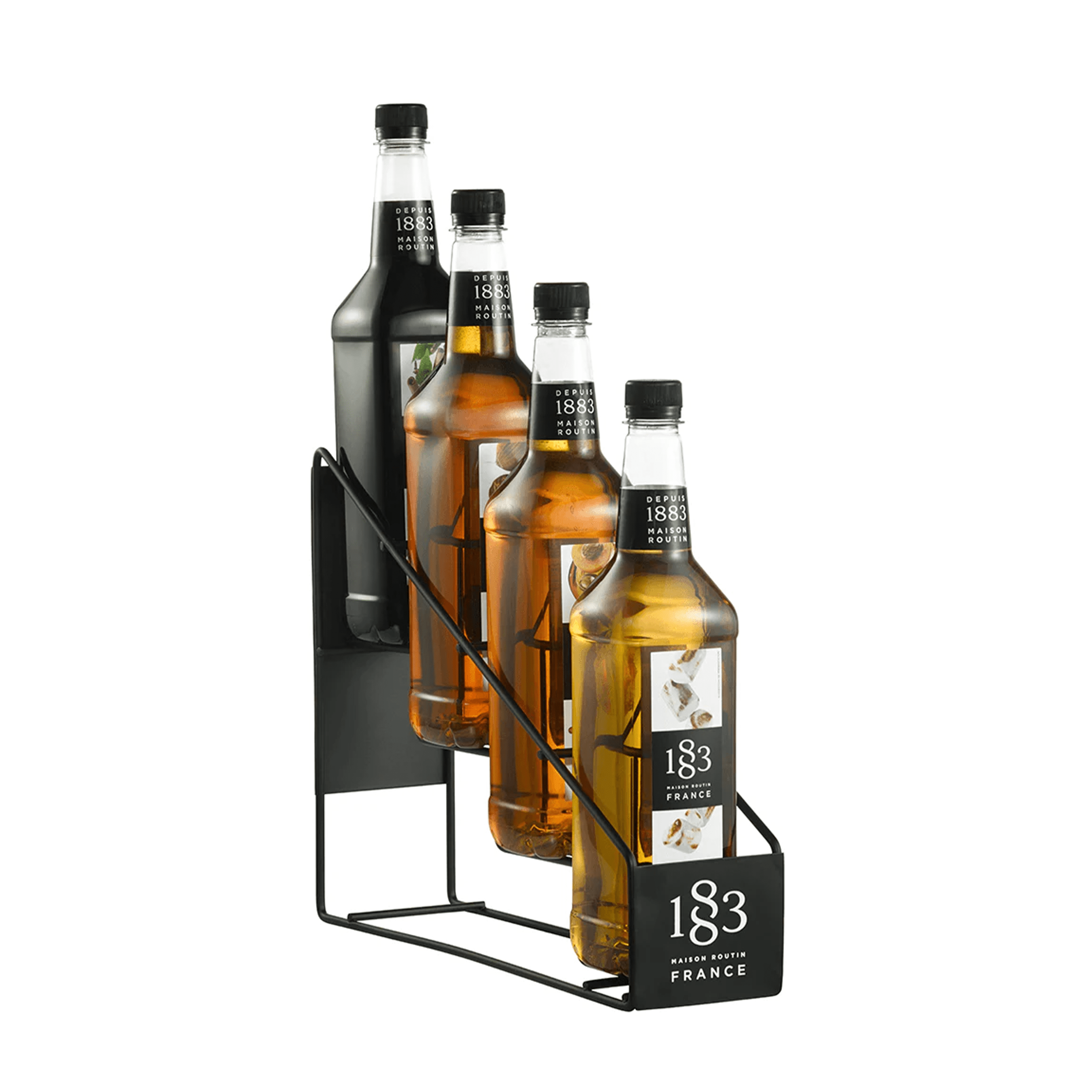 4 Bottle Syrup Display Rack