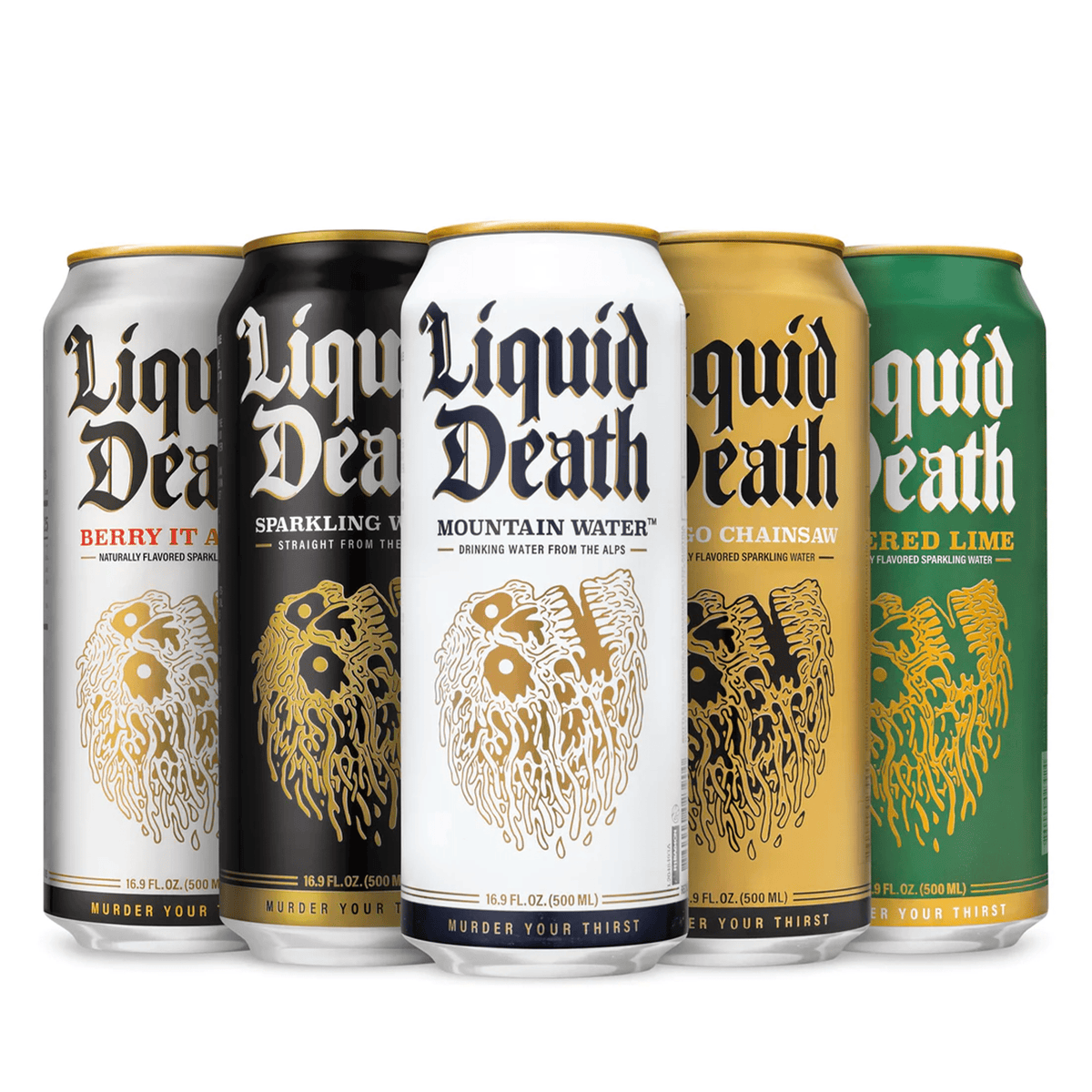 Liquid Death Water Mix & Match 3 Cases Barista Underground