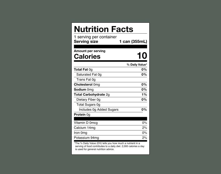 Black Lemon Nutrition Facts