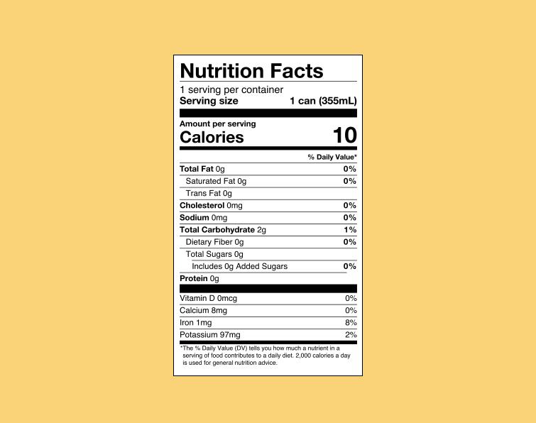 Dandelion Ginger Nutrition Facts