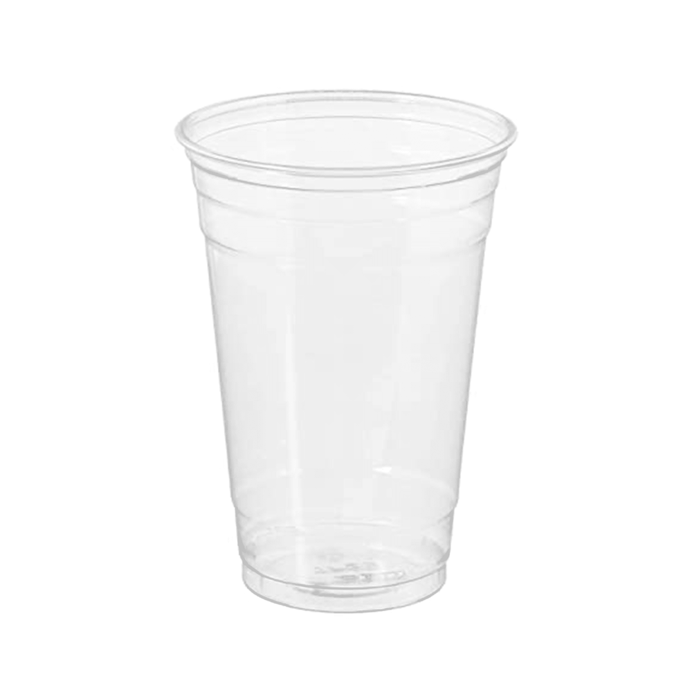 700ml (24 oz）Clear Plastic Cups With Lids for Iced Cold Drinks
