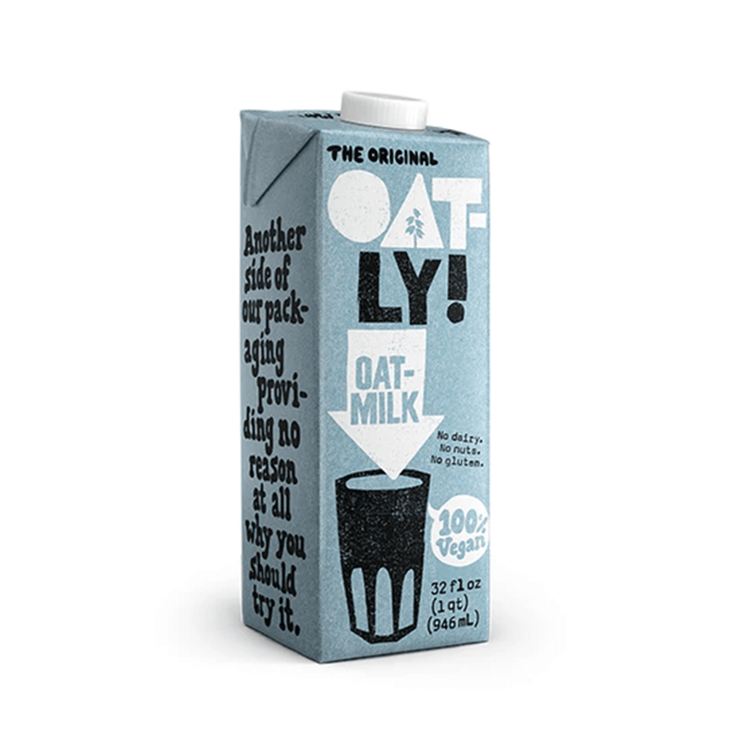  Oatly Original Barista Edition Oat Milk Bulk Pack - 96 ounces  total - 3 Individually Sealed 32 ounce Cartons - Perfect foaming for Lattes  - Measuring Spoons Included with Maple Hills
